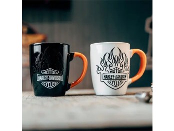 Harley-Davidson® Tassen Set Bar & Shield Flames Color Change