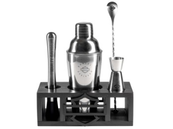 Harley-Davidson® Cocktail Tool Set Open Bar & Shield