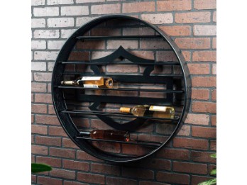 Harley-Davidson® Open B&S Weinregal mit Reifenprofil