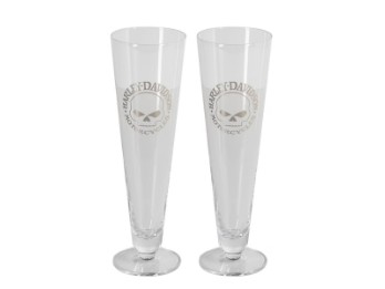 Harley-Davidson® Willie G Skull Pilsner-Gläser Set