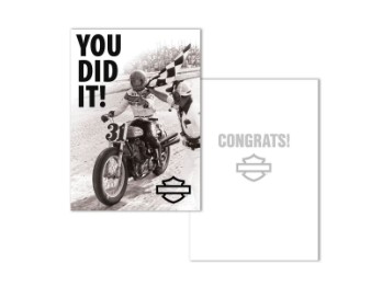 Harley-Davidson® Glückwunschkarte „You Did It“