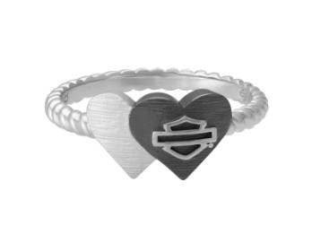  Harley-Davidson Double-Heart-Ring