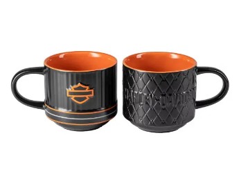 Harley-Davidson® Kaffeebecher-Set Open Bar & Shield 