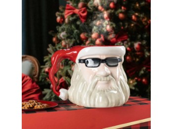 Harley-Davidson® Tasse mit Biker-Weihnachtsmann-Motiv