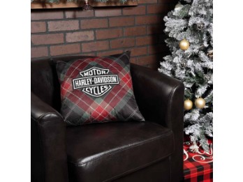 Harley-Davidson® Festliches Plaid-Kissen