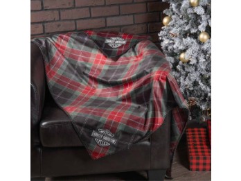 Harley-Davidson® Festliche Karodecke Kuscheldecke