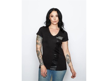 Harley-Davidson® Ride the Line Shirt mit V-Ausschnitt und Nieten für Damen 