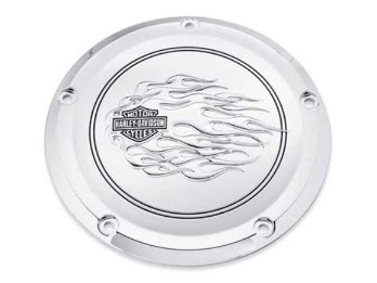 Harley-Davidson® Flames Collection Derby Deckel Chrom