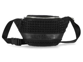 Harley-Davidson® Damen-Bauchtasche aus Kroko-PU mit Nieten