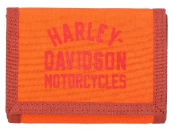 Harley-Davidson® Geldbörse mit Schriftzug und Klettverschluss