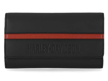 Harley-Davidson® Center Block Leder Trucker Brieftasche