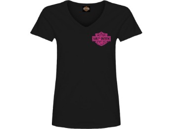 Harley-Davidson® Dealer T-Shirt "Pink B-S" Anchor für Damen