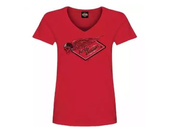 Harley-Davidson® Dealer T-Shirt "Red Racer" für Damen