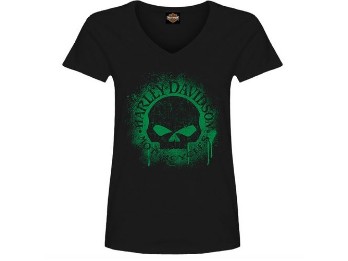 Harley-Davidson® Dealer T-Shirt "Green Burst" für Damen
