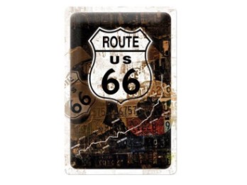 Route 66 Blechschild 20x 30 cm div. Varianten