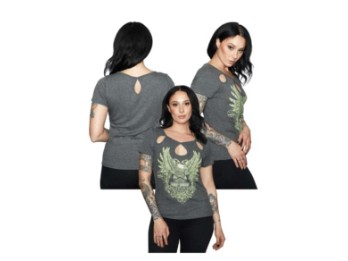 Harley-Davidson® Damen T-Shirt Stone Roses mit Strass