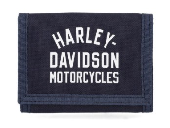 Harley-Davidson® Geldbörse mit Schriftzug und Klettverschluss