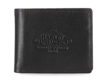 Harley-Davidson® Herren Geldbörse 120th Anniversary Leather Passcase Bi-Fold