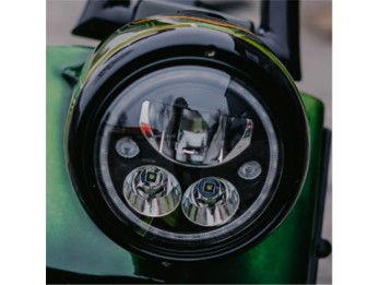 LED Scheinwerfer 7" schwarz mit Standlicht CE-Zulassung