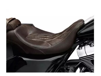 TOURING SEAT, BROWN WITH GOLD
