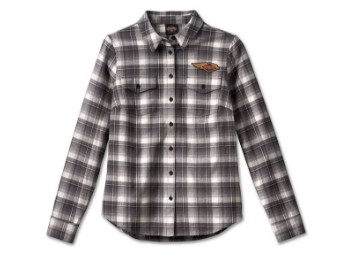Harley-Davidson® 120th Anniversary Retro Flannel Hemd für Damen