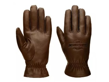 GLOVES-FF,LEATHER,BROWN
