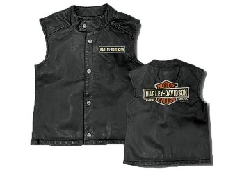 Harley-Davidson® Weste "Laundered Faux Leather Vest" für Kinder