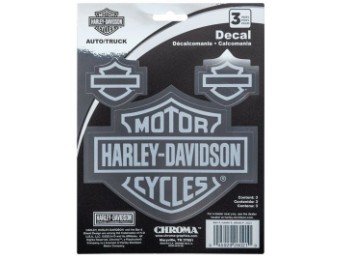 Harley-Davidson® Aufkleber-Set im Chrome Look