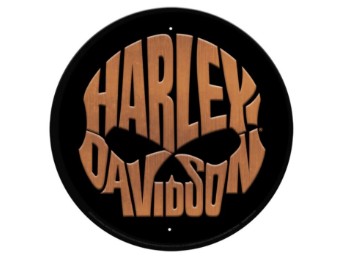 Harley-Davidson® Metallschild "Copper Skull"