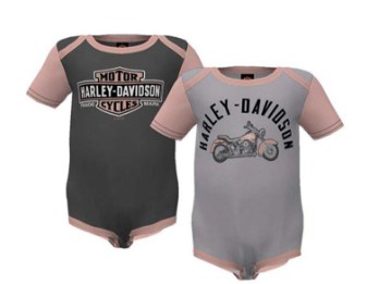 Harley-Davidson® 2-teiliges Baby-Body-Set für Mädchen