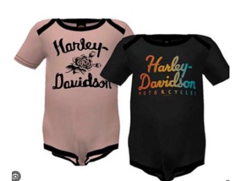 Harley-Davidson® 2-teiliges Baby-Body-Set für Mädchen