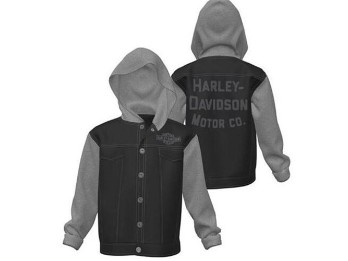 Harley-Davidson® Jeans-Fleece-Kapuzenjacke für Jungen
