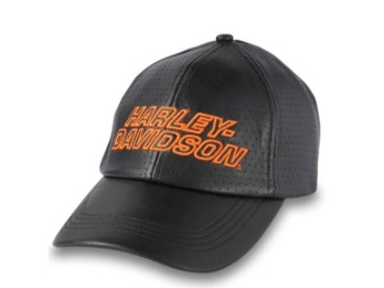 Harley-Davidson® Leder-Baseball-Cap "Factory Perforated" für Damen