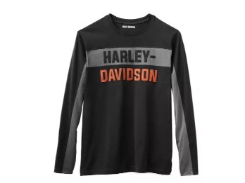 Harley-Davidson® Colorblock-Langarm-Shirt für Herren
