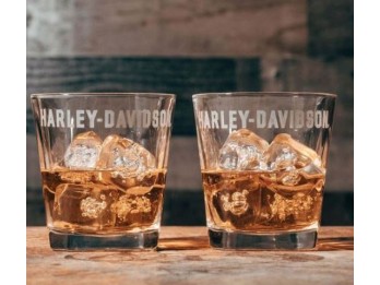 Harley-Davidson® Whisky-Gläser-Set " H-D Etched Rocks"