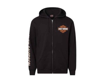 Harley-Davidson® Dealer "Black B&S Zip Hoodie/ Moin"