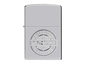 Harley-Davidson® Zippo® Feuerzeug Bar & Shield Round