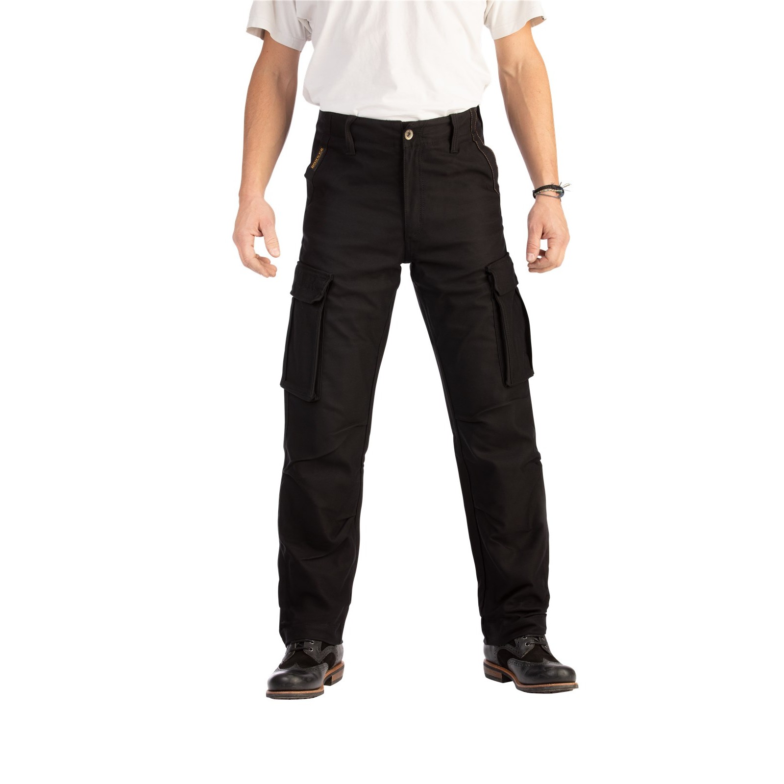 Rokker black clearance jack cargo pants