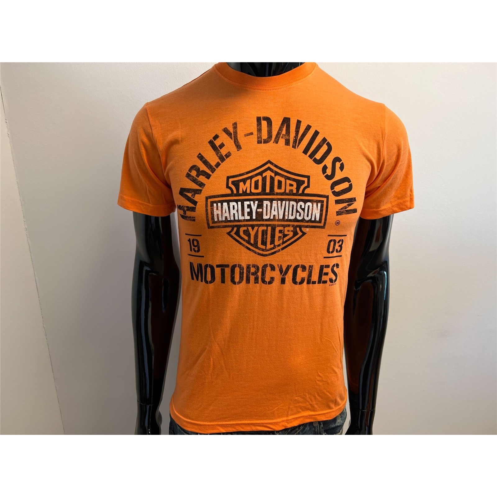 L   Neu  Original classic Harley-Davidson T-Shirt Herren Shirt gelb Gr 