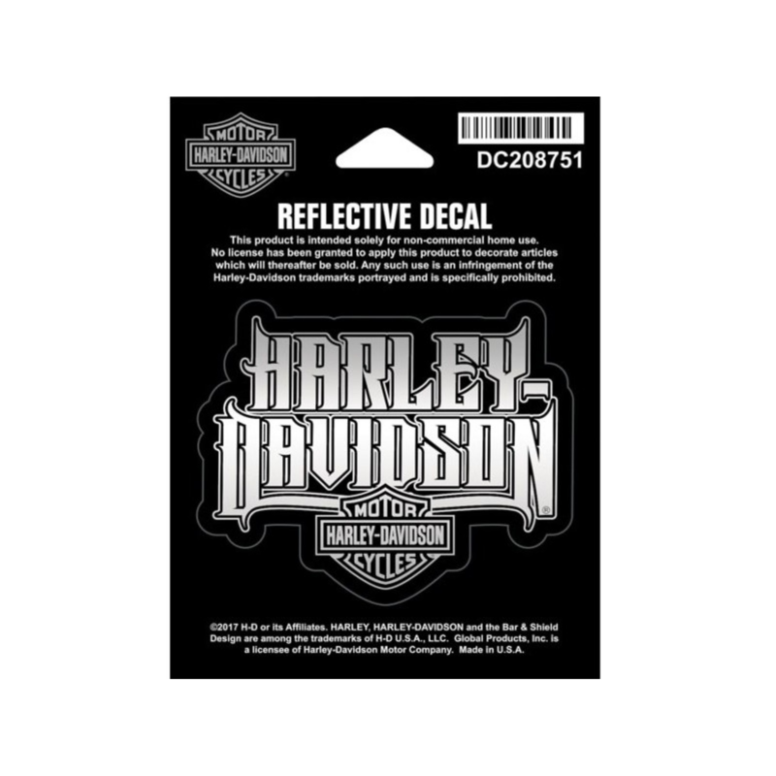 Harley-Davidson Aufkleber Schriftzug