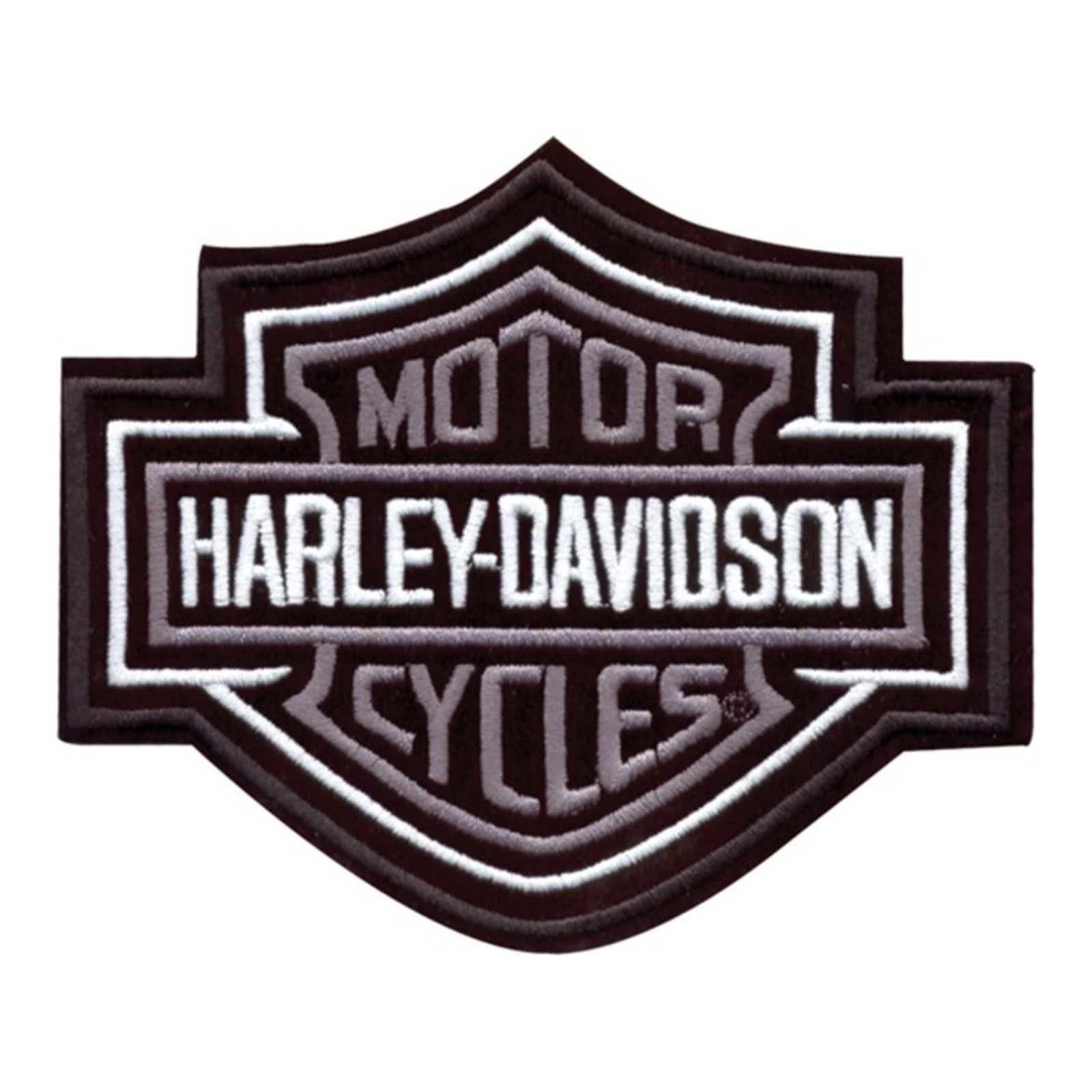 Harley-Davidson Aufnäher Bar & Shield 2X Silber