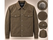 Harley-Davidson Herrenjacke Heritage Mechanics – 97416-26VM – Black Olive