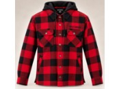 Harley-Davidson Herren Jacke mit Kapuze – Rot/Schwarz kariert | 96562-26VM