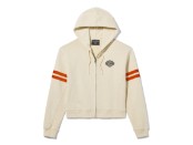 Harley-Davidson Essential Full Zip Hoodie für Damen - Harley Beige 96574-26VW
