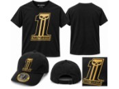 Harley-Davidson T-Shirt & Cap Set – Skull No. 1 – Schwarz/Gold 96493-26VM