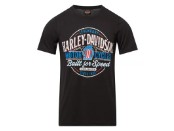 Harley-Davidson Dealershirt für Männer mit Backprint Lübeck Holstentor Watchtower