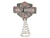 Harley-Davidson Holiday Plaid Weihnachtsbaum-Spitze