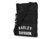 Harley-Davidson® Damen Deluxe Nylon-Umhängetasche mit verstellbarem Schultergurt MHW077/08