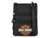 Harley-Davidson® Damen-Umhängetasche aus Nylon mit Bar & Shield-Logo und verstellbarem Riemen MHW077/108