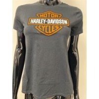 Harley-Davidson Damen T-Shirt Bar & Shield Schwarz